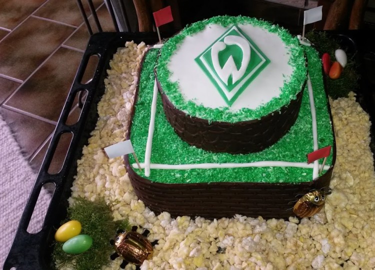 Individuelle Fussballvereins-Torte Werder Bremen