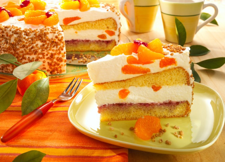 Orangen-Schmand-Torte